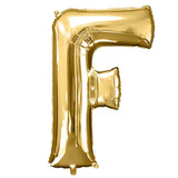 40inch Shiny Metallic Gold Mylar Foil Helium/Air Number and Letter Balloons