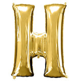 40inch Shiny Metallic Gold Mylar Foil Helium/Air Number and Letter Balloons