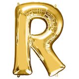 40inch Shiny Metallic Gold Mylar Foil Helium/Air Number and Letter Balloons