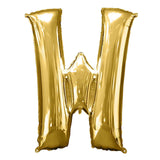 40inch Shiny Metallic Gold Mylar Foil Helium/Air Number and Letter Balloons