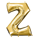 40inch Shiny Metallic Gold Mylar Foil Helium/Air Number and Letter Balloons