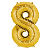 40inch Shiny Metallic Gold Mylar Foil Helium/Air Number and Letter Balloons