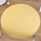 10 Pack Gold Round Acrylic Mirror Tray Centerpiece Bases, Large Circle Mirror Candle Plates