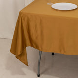 60"x102" Gold Lamour Satin Rectangle Tablecloth