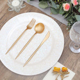 50 Pack | Gold Premium Plastic Silverware Set, Heavy Duty Disposable Sleek Utensil Cutlery