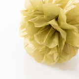 6 Pack 6" Gold Paper Tissue Fluffy Pom Pom Flower Balls