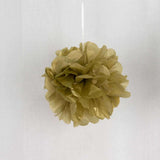 6 Pack 6" Gold Paper Tissue Fluffy Pom Pom Flower Balls