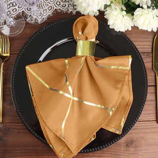 Add a Touch of Elegance with Gold Dinner Napkins