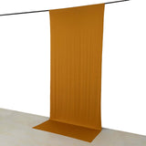 Gold 4-Way Stretch Spandex Photography Backdrop Curtain with Rod Pockets, Drapery Panel