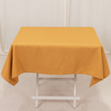 54"x54" Gold Premium Polyester Square Tablecloth - 220GSM