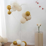 2 Pack White Heart Shaped Plastic Balloon Holder Column, 5ft Balloon Arch Stand Kit