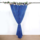 20ftx10ft Royal Blue Metallic Shimmer Tinsel Event Background Drapery Panel, Photo Backdrop Curtain