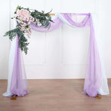 18ft Lavender Lilac Rose Sheer Organza Wedding Arch Drapery Fabric