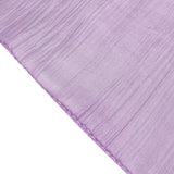 132inch Violet Amethyst Accordion Crinkle Taffeta Seamless Round Tablecloth