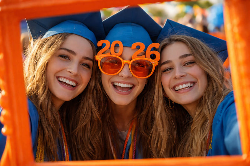 Graduates Posing on a Frame