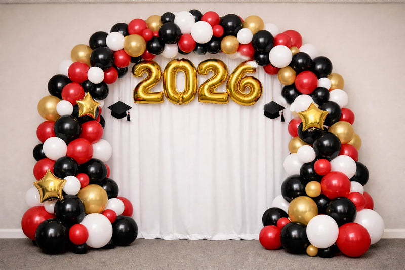Graduation Party Balloon Arch Backdrop