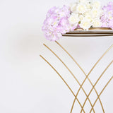 7ft Tall Gold Metal Wired Mermaid Tail Flower Frame Stand, Floral Display Wedding Pedestal