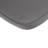 2inch Thick Charcoal Gray Chiavari Chair Pad, Memory Foam Seat Cushion With Ties and Removable Cover