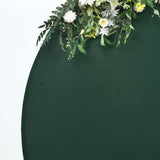 7.5ft Hunter Emerald Green Round Spandex Fit Wedding Backdrop Stand Cover
