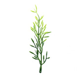 25 Pack | 6" Mini Green Artificial Fern Leaf Branch Stems, Vase Filler For Floating Candle#whtbkgd