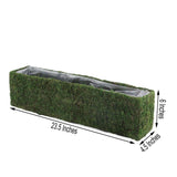 23" Rectangle Preserved Moss Planter Box with Inner Lining