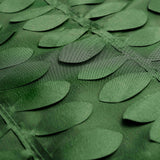 132inches Green Leaf Petal Taffeta Round Tablecloth