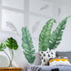 Green Tropical Banana Leaves Wall Decals, Plant Peel Removable Stickers