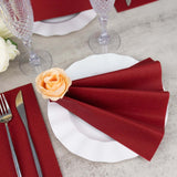 20 Pack | Burgundy Soft Linen-Feel Airlaid Paper Dinner Napkins