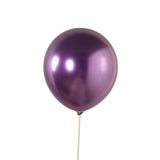 50 Pack Chrome Purple Biodegradable Latex Balloons 12inch Thick Eco Friendly Metallic Party#whtbkgd