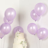 50 Pack Lavender Lilac Biodegradable Balloons, 12 Thickened Extra Strong Eco-friendly