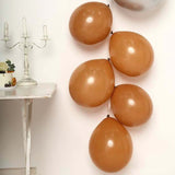 25 Pack | 12inch Matte Pastel Caramel Helium or Air Latex Party Balloons