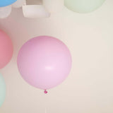 2 Pack | 32inches Large Matte Pastel Pink Helium/Air Premium Latex Balloons