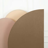 7ft Matte Taupe Spandex Half Moon Chiara Backdrop Stand Cover