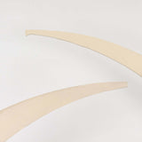 Set of 2 Beige Spandex Half Crescent Moon Backdrop Stand Covers, Wedding Arch Cover