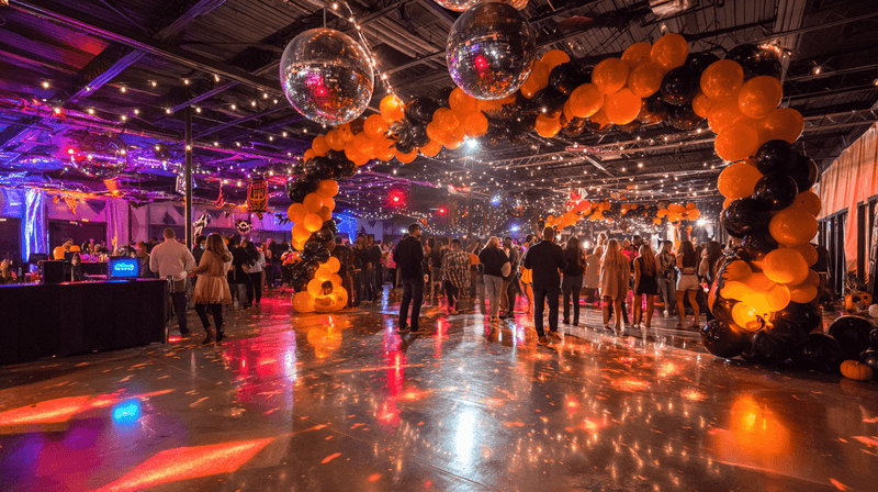 Halloween Balloon Arch Dance Floor