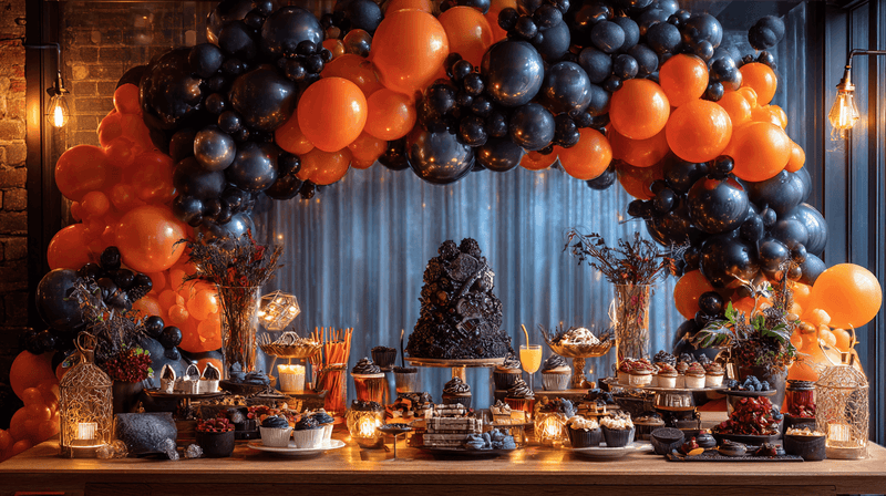 Halloween Balloon Arch Drink Station