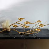 3ft Gold Manzanita Tree Branch Candelabra Metal Twig Branch Candle Holder Stand