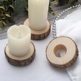 4 Pack | 3inch Rustic Natural Birch Wood Farmhouse Napkin Rings