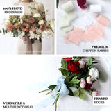 6yd Ivory Silk-Like Chiffon Linen Ribbon Roll For Bouquets, Wedding Invitations Gift Wrapping