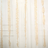 50ft | 4inch Champagne Leaf Petal Taffeta Ribbon Sash, Artificial DIY Fabric Garlands