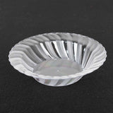 10 Pack Clear Flared Disposable Small Fruit Bowls, 5oz Hard Plastic Ice Cream Yogurt Bowls