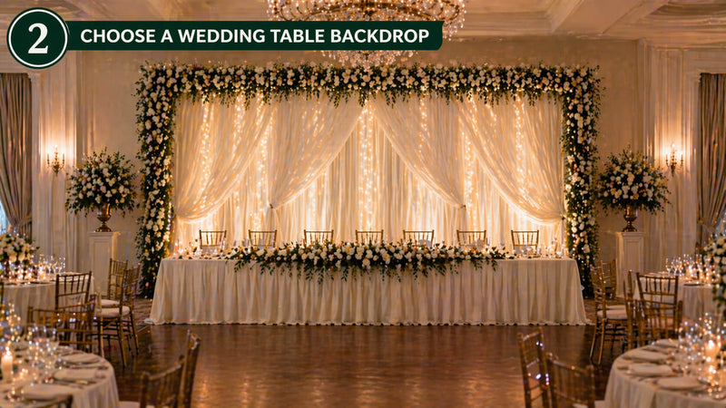 Choosing a Backdrop for Wedding Head Table