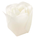 4 Pack | 24 Pcs White Scented Rose Soap Heart Shaped Party Favors With Gift Boxes And Ribbon#whtbkgd