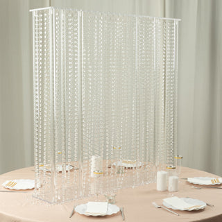 Elevate Your Event Decor with the Clear Acrylic Flower Pedestal Stand