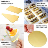 50 Pack | Mini Gold Rectangle Cake Boards, Cardboard Dessert Bases - 2.4x4inch