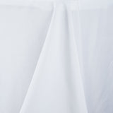 60"x102" Fire Retardant White Tablecloth Premium Polyester Rectangular Table Cover#whtbkgd