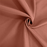 Terracotta (Rust) Seamless Premium Polyester Round Tablecloth 220GSM - 132inch