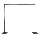 10ft DIY Adjustable Triple Crossbar Kit & Mounting Brackets For Backdrop Stands#whtbkgd