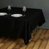 Black Polyester Square Tablecloth 70"x70"