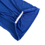 5 Pack Royal Blue Wide Ruffled Fitted Spandex Chair Sash Band